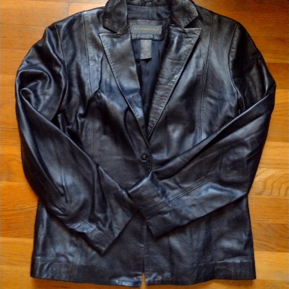 SOLD Genuine leather blazer